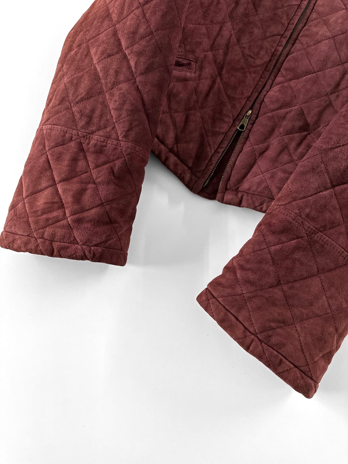 90~00s 엠포리오 아르마니 퀼팅 스웨이드 자켓 상품이미지8