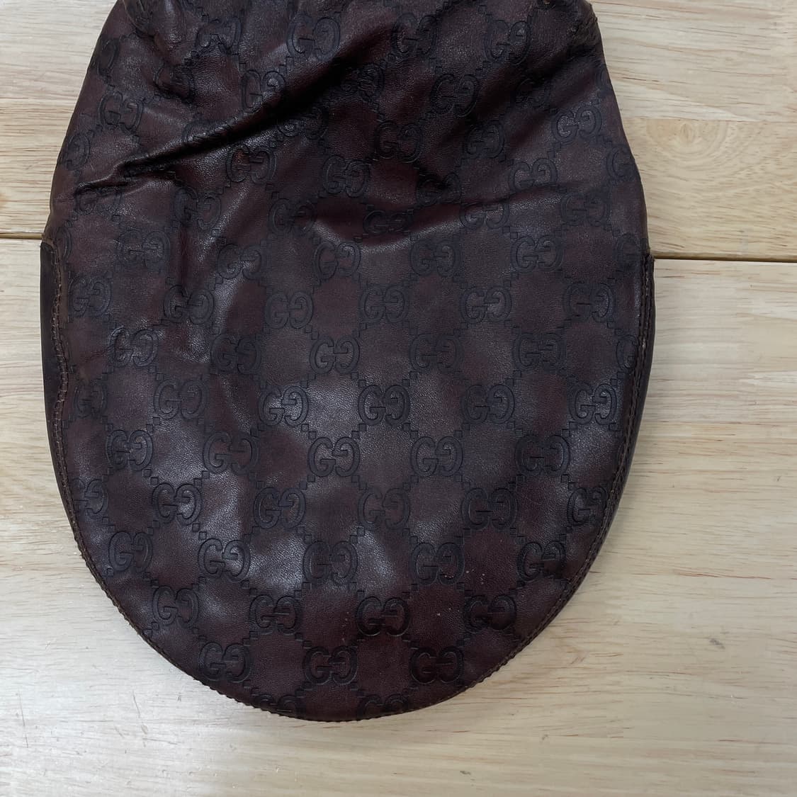 구찌 로고 레더 헌팅캡 M 상품이미지2