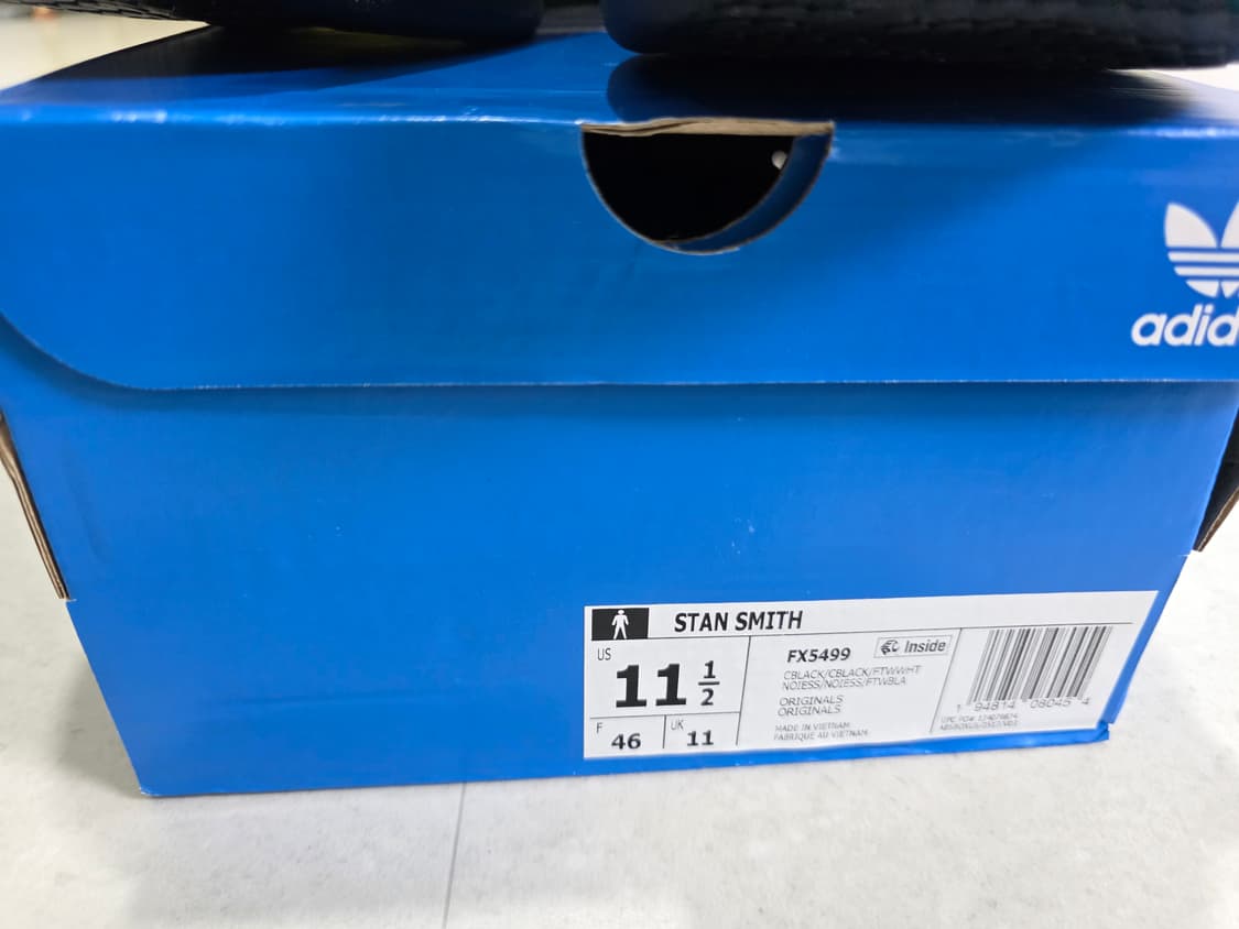 [새상품] 아디다스 스탠스미스 올블랙  295 상품이미지4