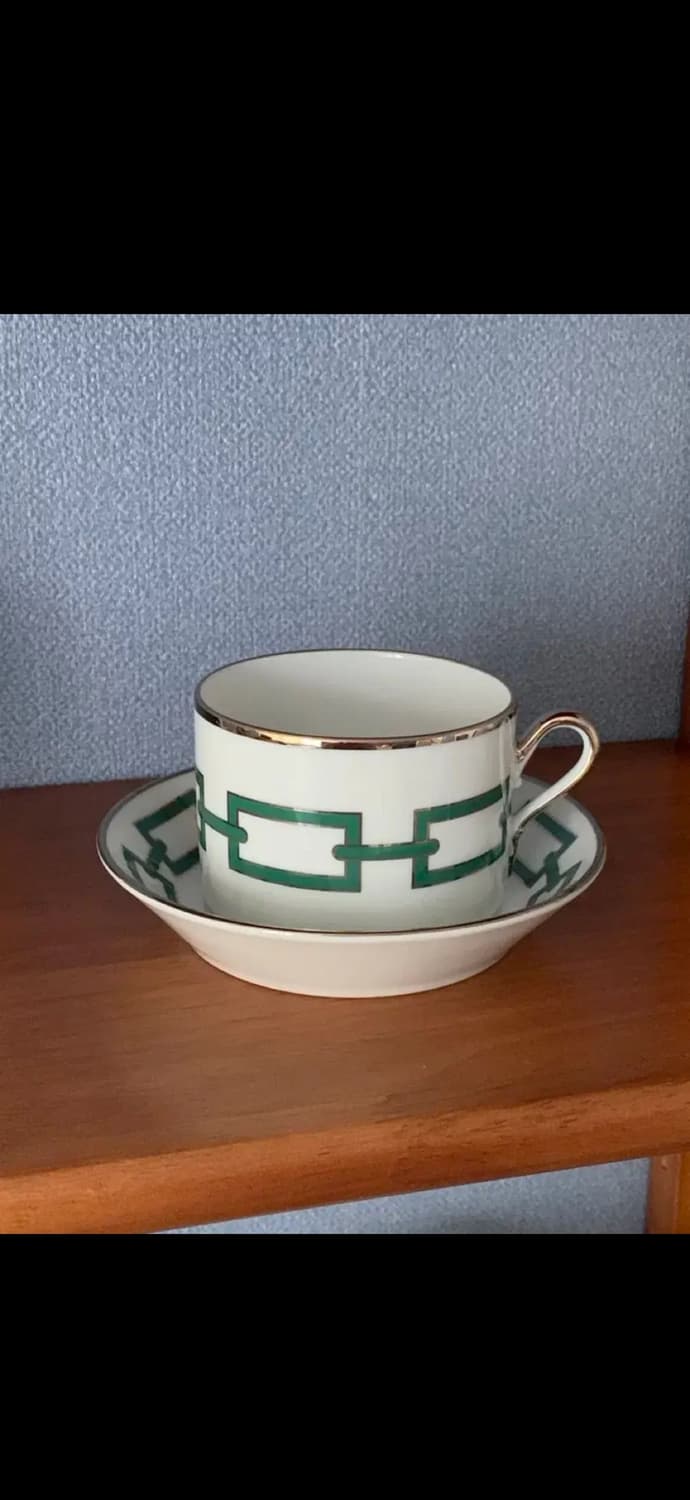 지노리 카테네 그린 컵앤소서  상품이미지1