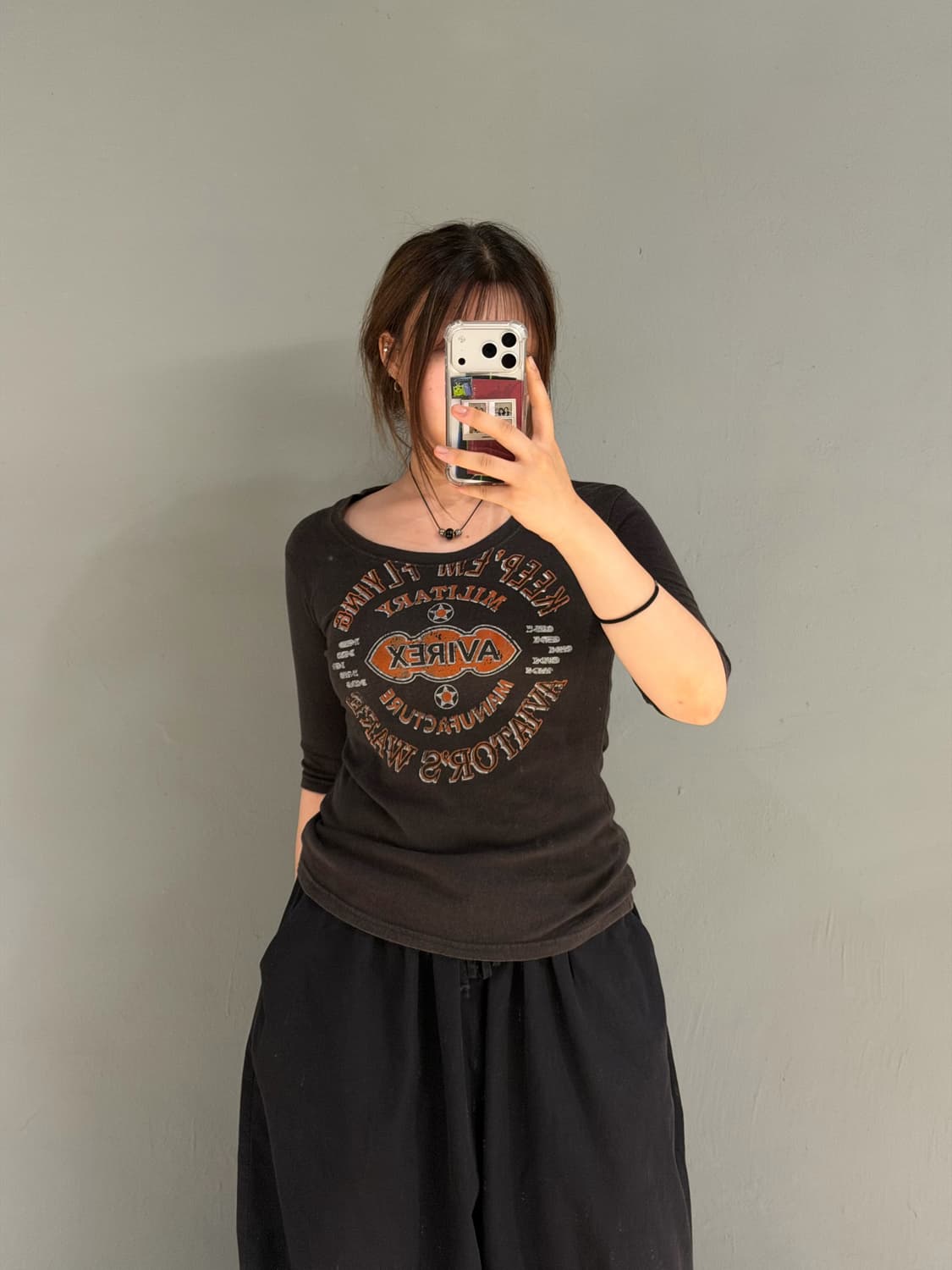 Avirex lettering detail t-shirt 상품이미지2