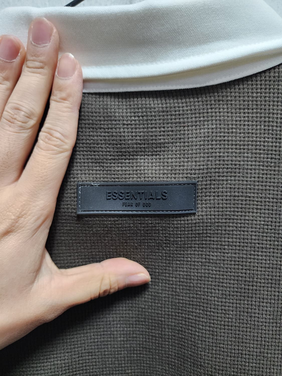 (빅사이즈) 에센셜 와플 헨리 럭비티 XL 상품이미지5