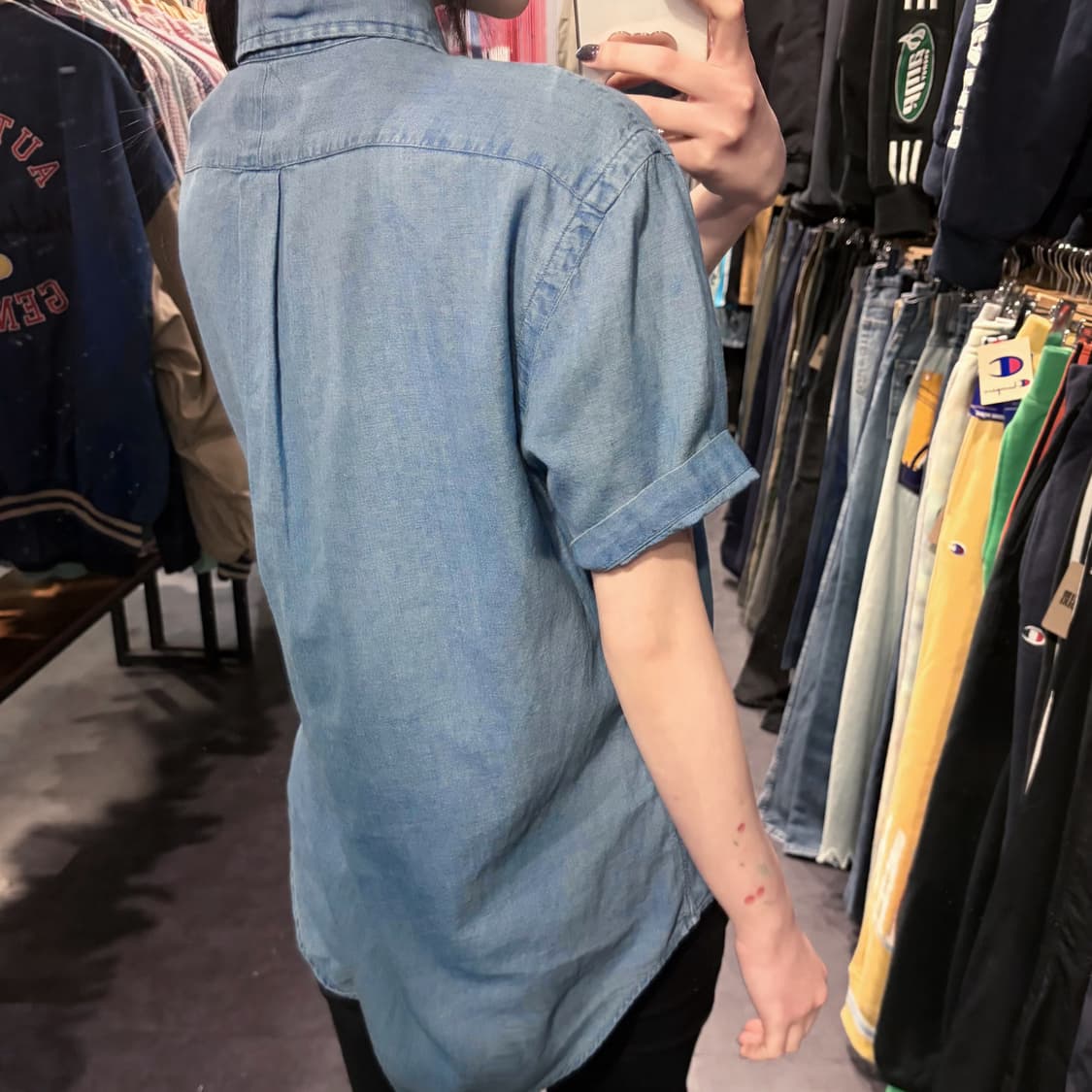 [IM] PoloRalphLauren 폴로 랄프로렌 반팔 셔츠 데님 블루 상품이미지8