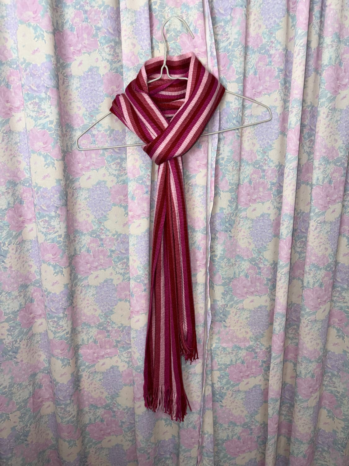 핑크 스트라이프 머플러 상품이미지5