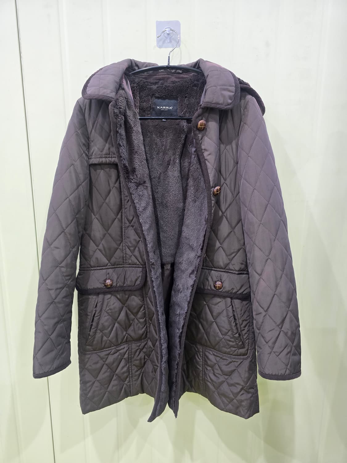 KARRA 퀼팅 롱 코트 90 상품이미지8