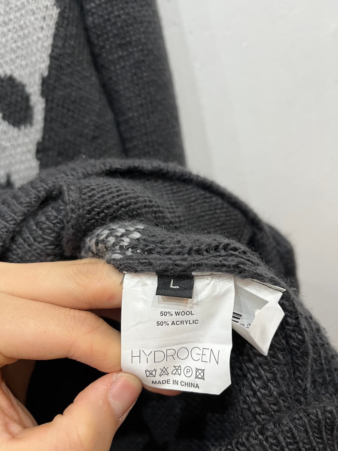 Hydrogen 락펑크 스컬 숄카라 가디건  상품이미지6