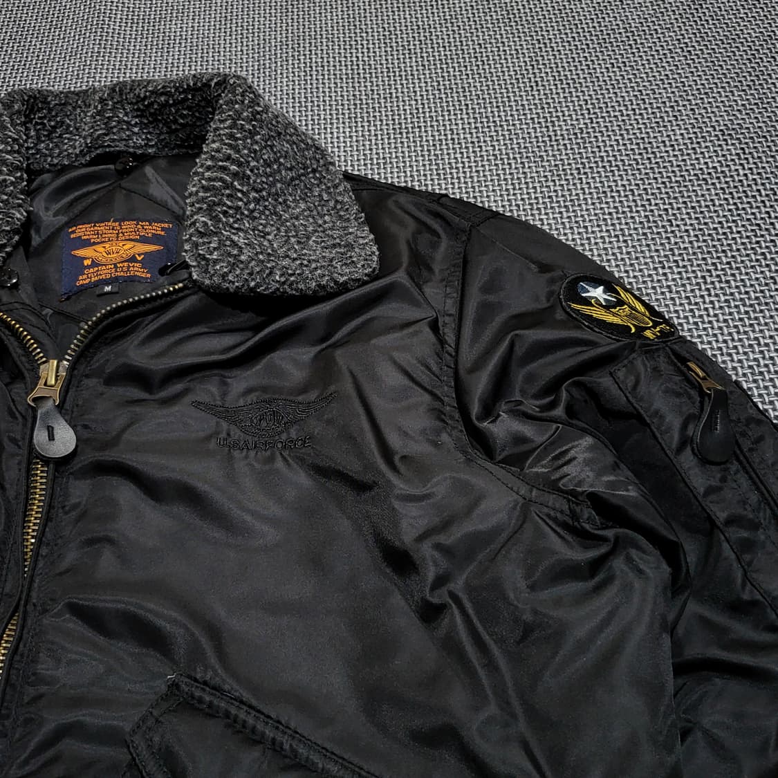 캡틴 위빅 쉐르파 ma1 항공점퍼 블랙 (M/100) 상품이미지4