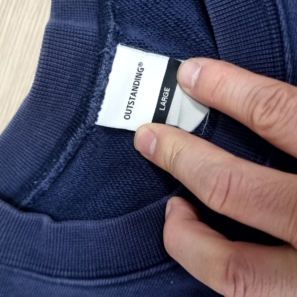 아웃스탠딩 미군 네이비 맨투맨 티셔츠(L) 상품이미지4