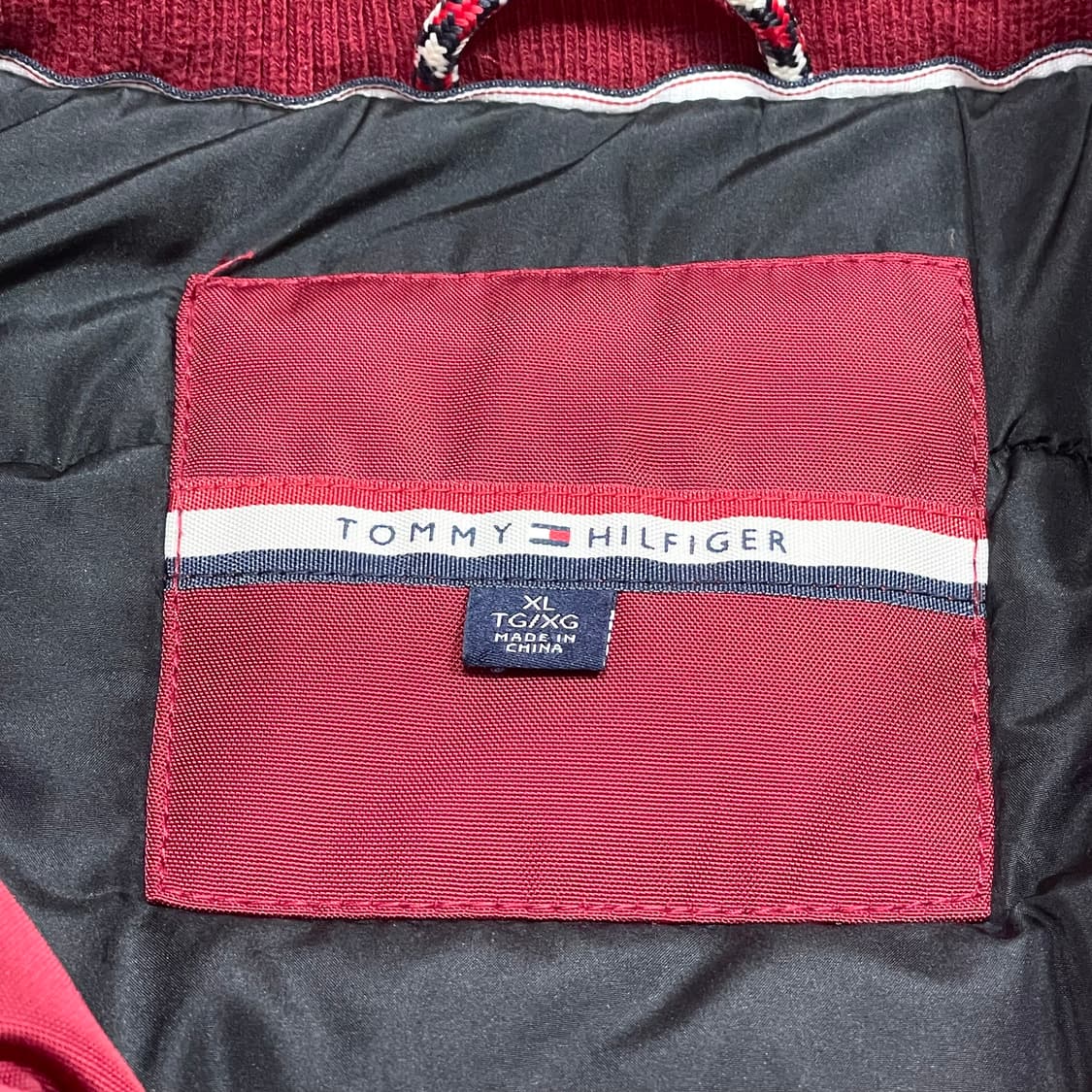 타미힐피거 레드 폴리 후드퍼 패딩 여성XL 상품이미지6