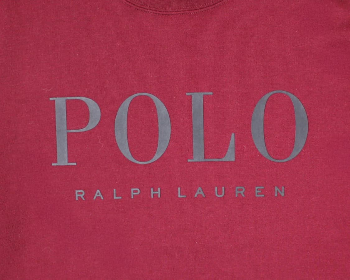 Polo 폴로 랄프로렌 버건디 맨투맨 상품이미지2