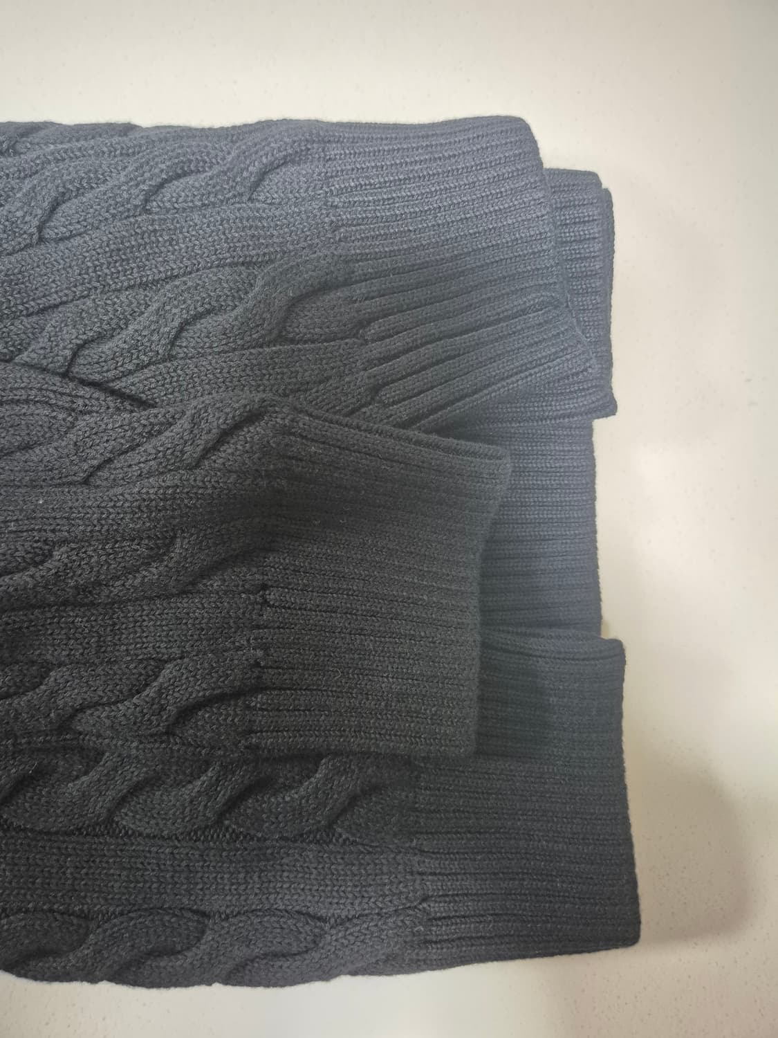 폴로 꽈배기 풀집업 블랙 S 95 (새상품) 상품이미지5