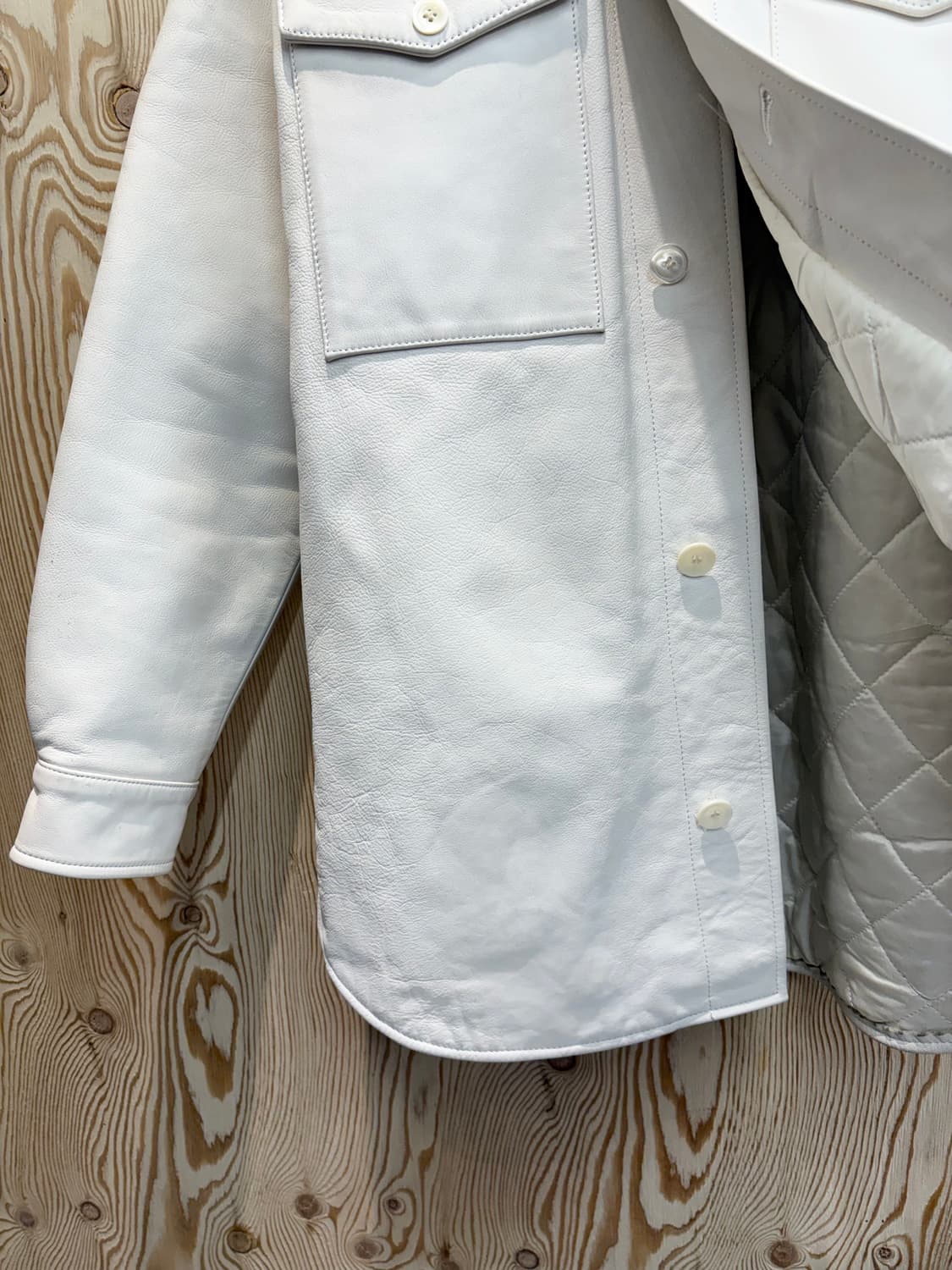 H&M 마르지엘라 레더 코트 상품이미지5