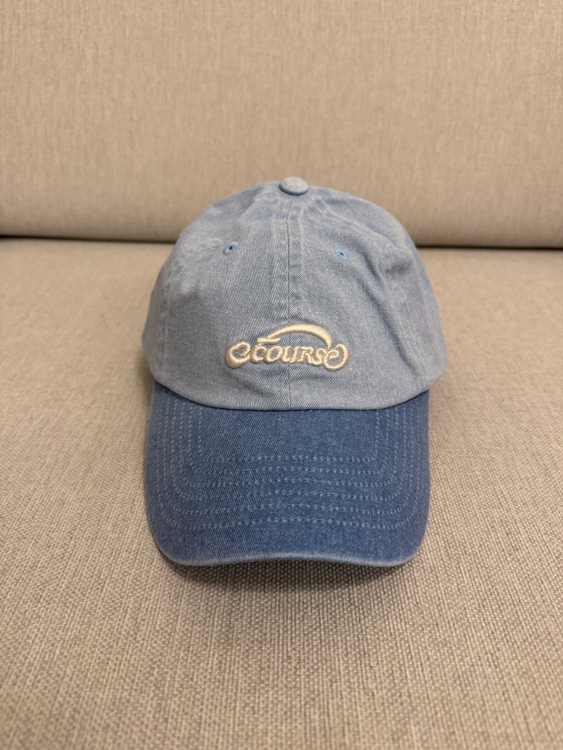 [새제품] 오브콜스와이낫 데님 모자 볼캡 정가 48,000원 상품이미지1