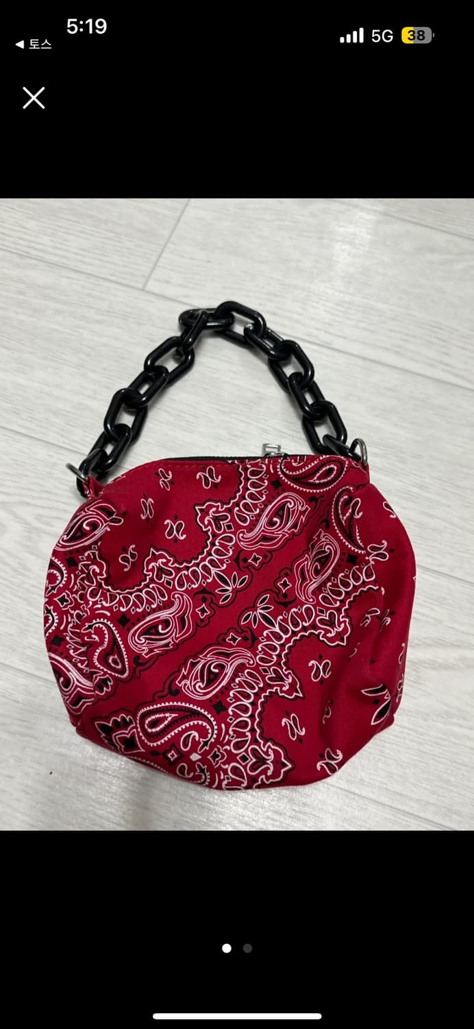 페이즐리패턴 미니백 상품이미지1