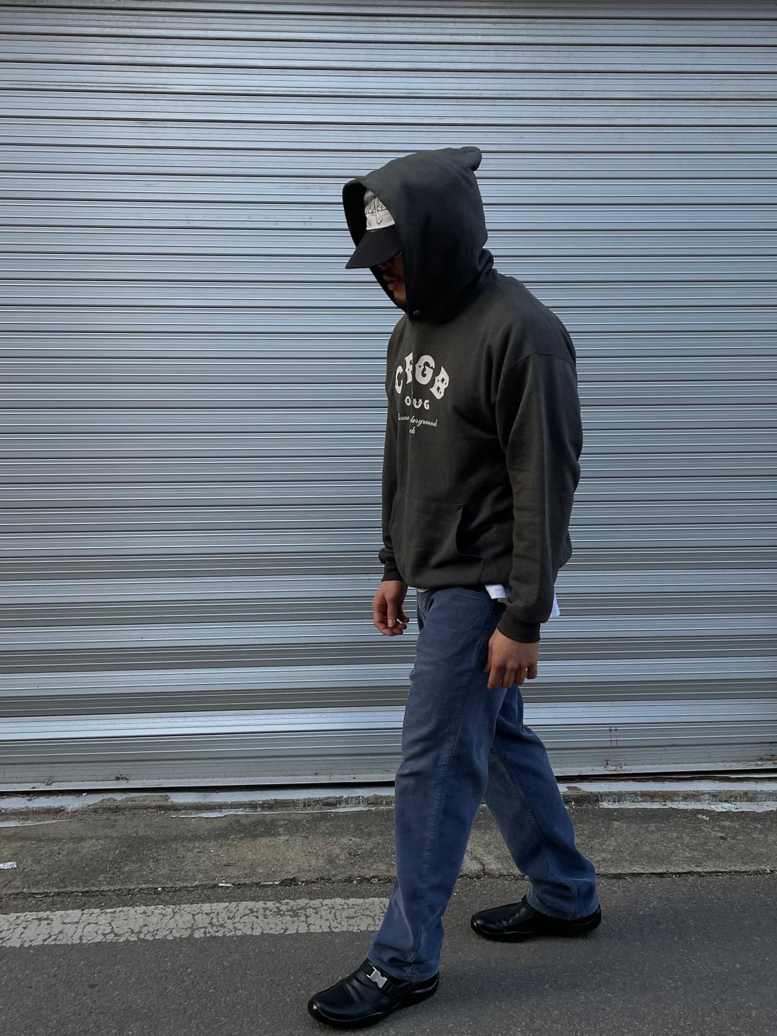 90s CBGB & OMFUG Distressed Hoodie 상품이미지5