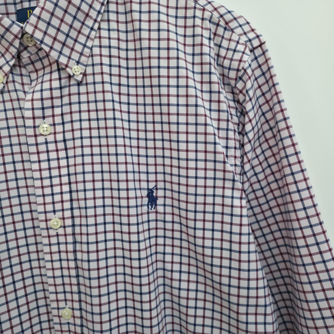 [L] 폴로 랄프로렌 체크 셔츠 신형 큐알택 상품이미지4