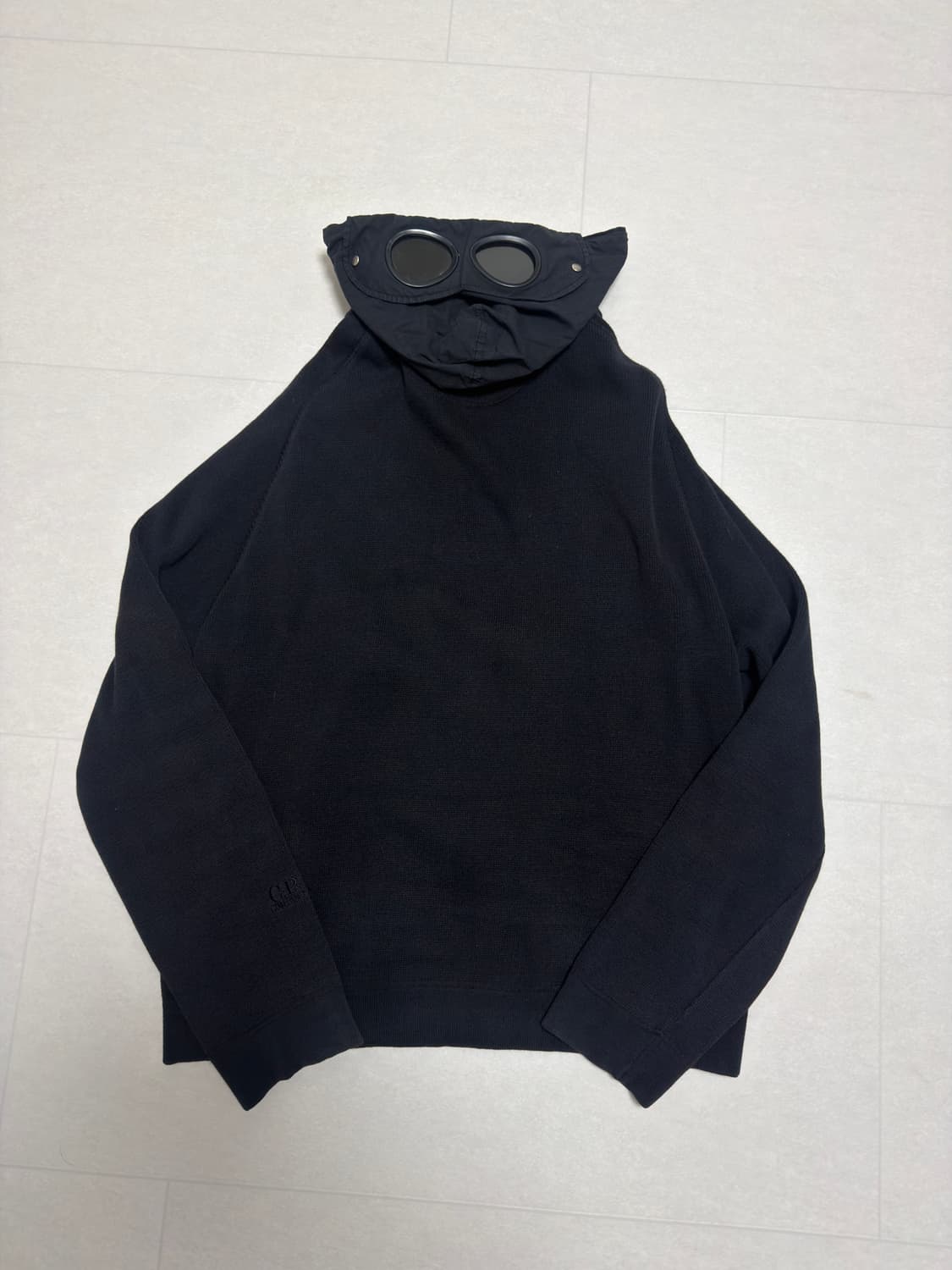 [ XL ] 00’s CP컴퍼니 아카이브 고글 후드 니트 집업 상품이미지4