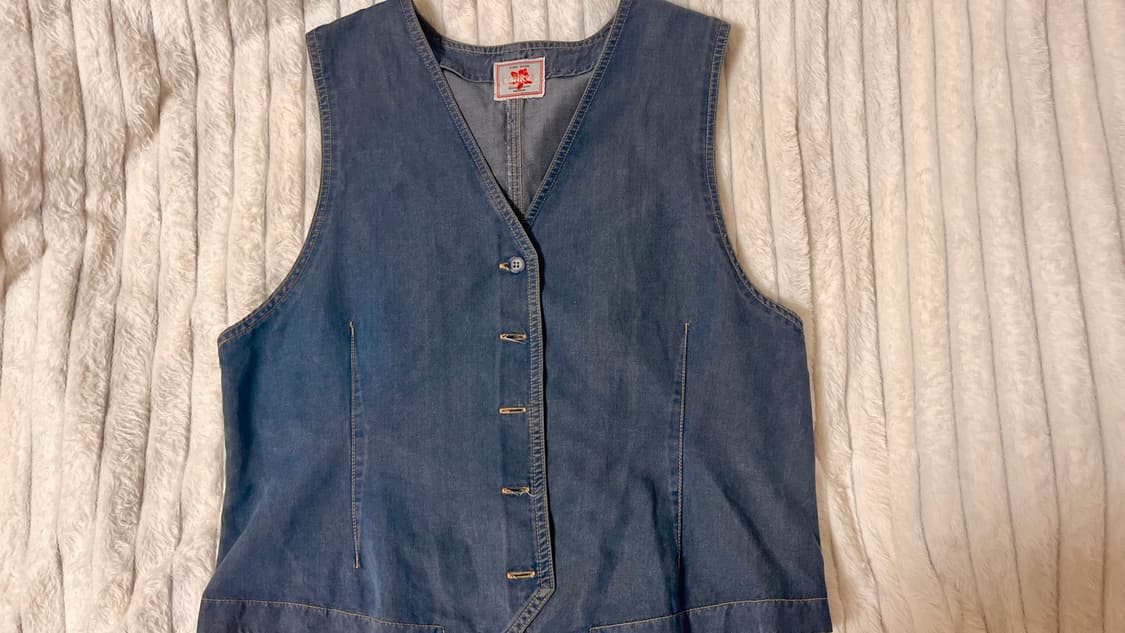Vintage denim vest 상품이미지1