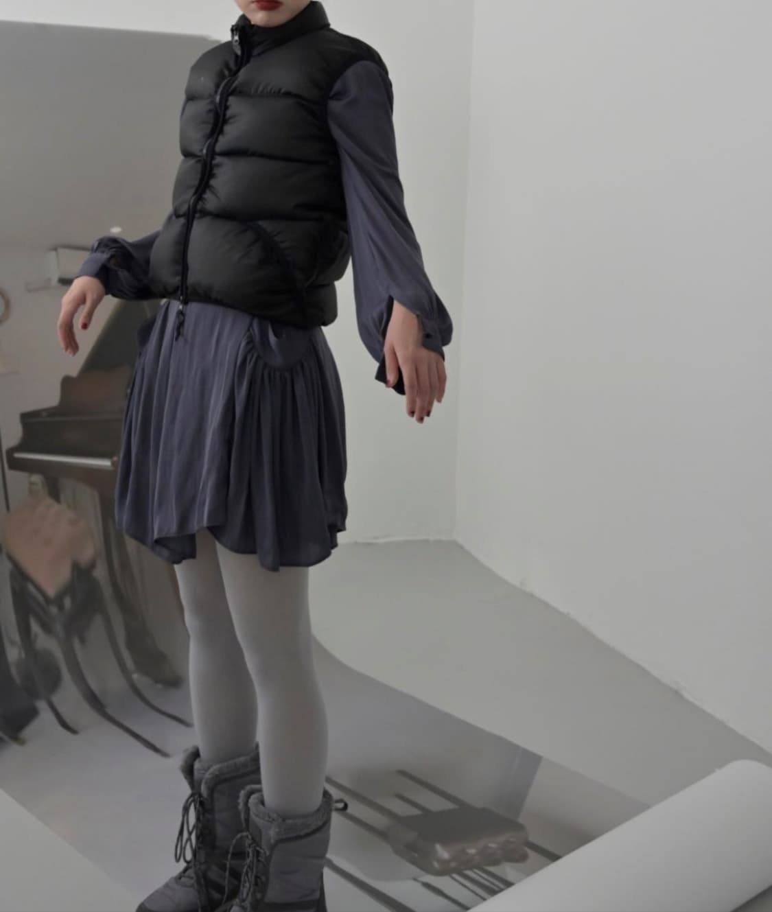 에옹쓰 패딩조끼 1 size 상품이미지2