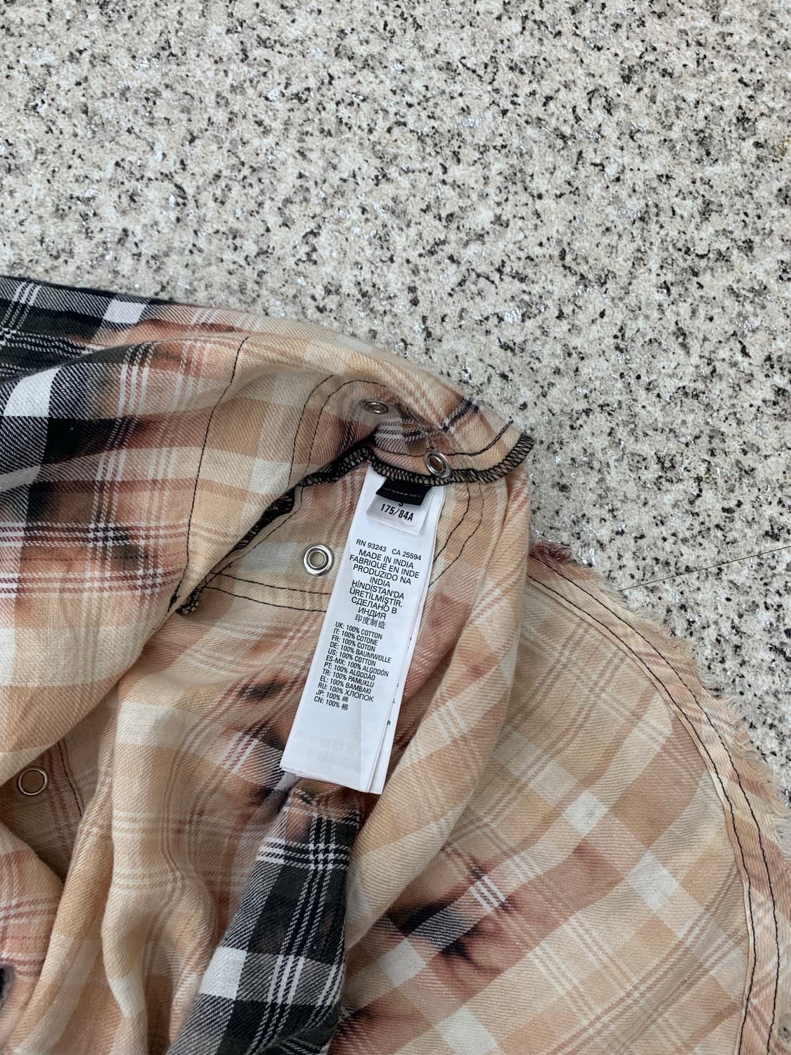 Diesel dyed cut off grunge shirt  상품이미지10