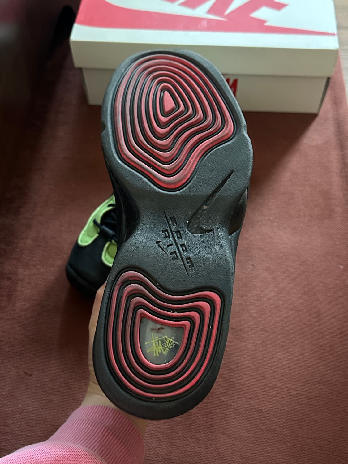 나이키 x 스투시 에어 페니 2 비비드 그린 앤 블랙 상품이미지6