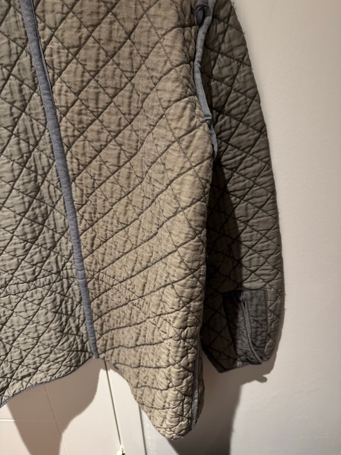 빈티지 누빔자켓 그레이 상품이미지4