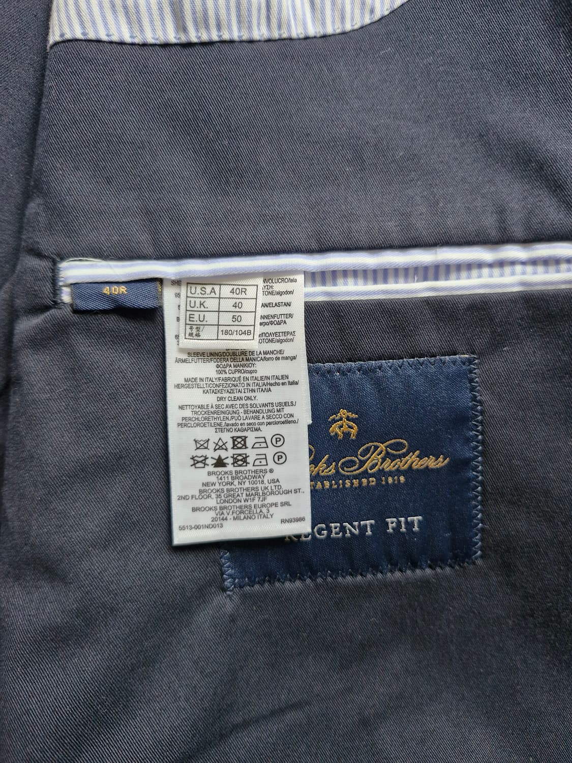 브룩스브라더스 ITALY MADE 코튼 수트 상품이미지5