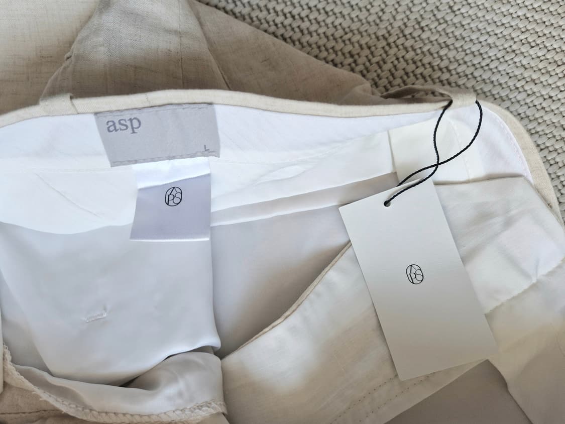 새상품 ASP 애습 텐셀 린넨 와이드 슬랙스 L  상품이미지4