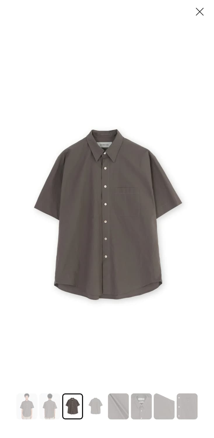 [3] 브라운야드 하프 셔츠 다크 브라운 / 반팔 상품이미지7