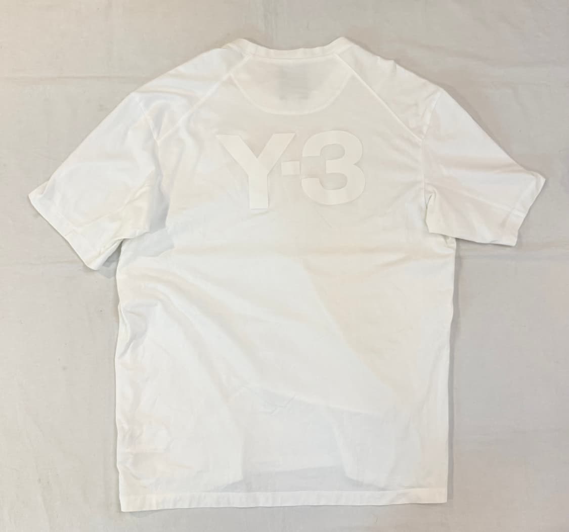 Y-3 요지야마모토 백로고 티셔츠 화이트 상품이미지1