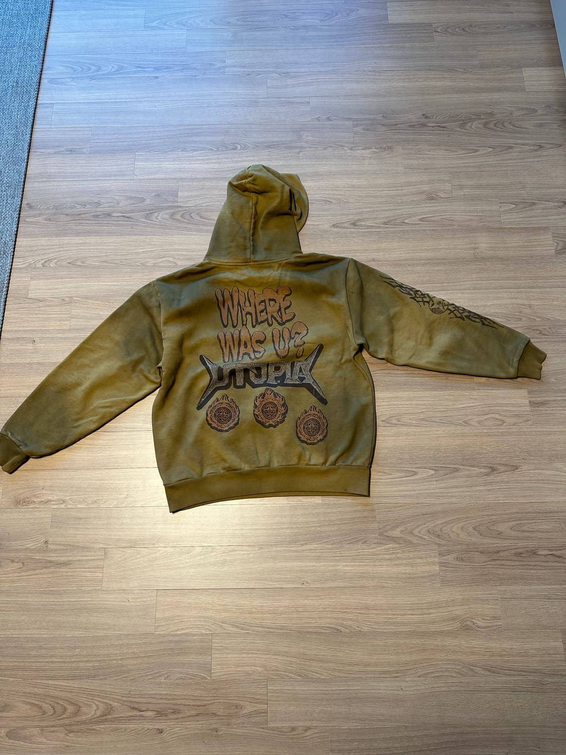 트래비스 스캇 내한 머천 후드티(L사이즈) 상품이미지2