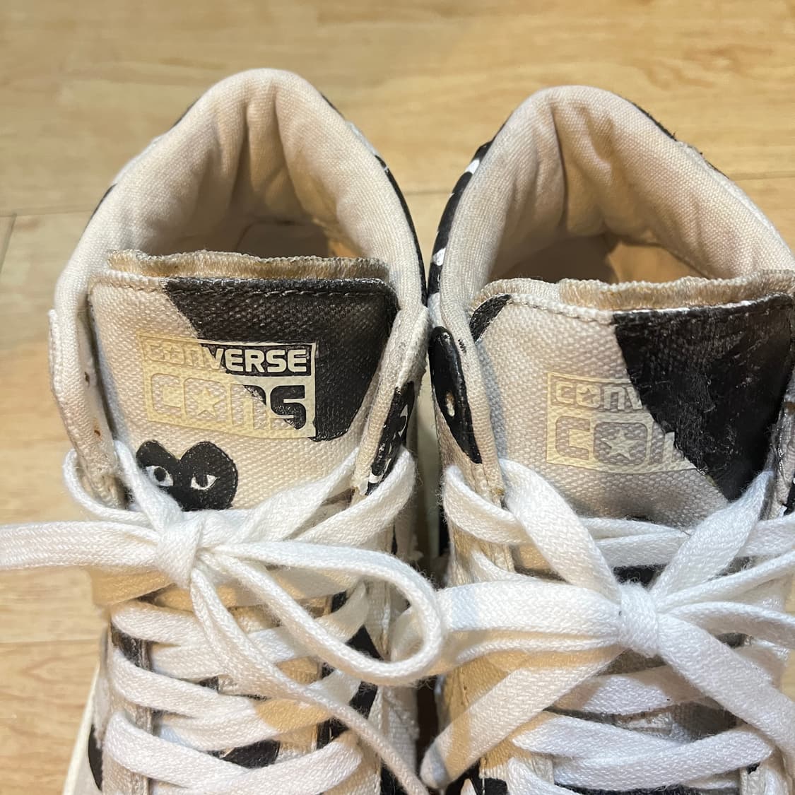 (250mm) 꼼데가르송 X 컨버스 하이 스니커즈 상품이미지2