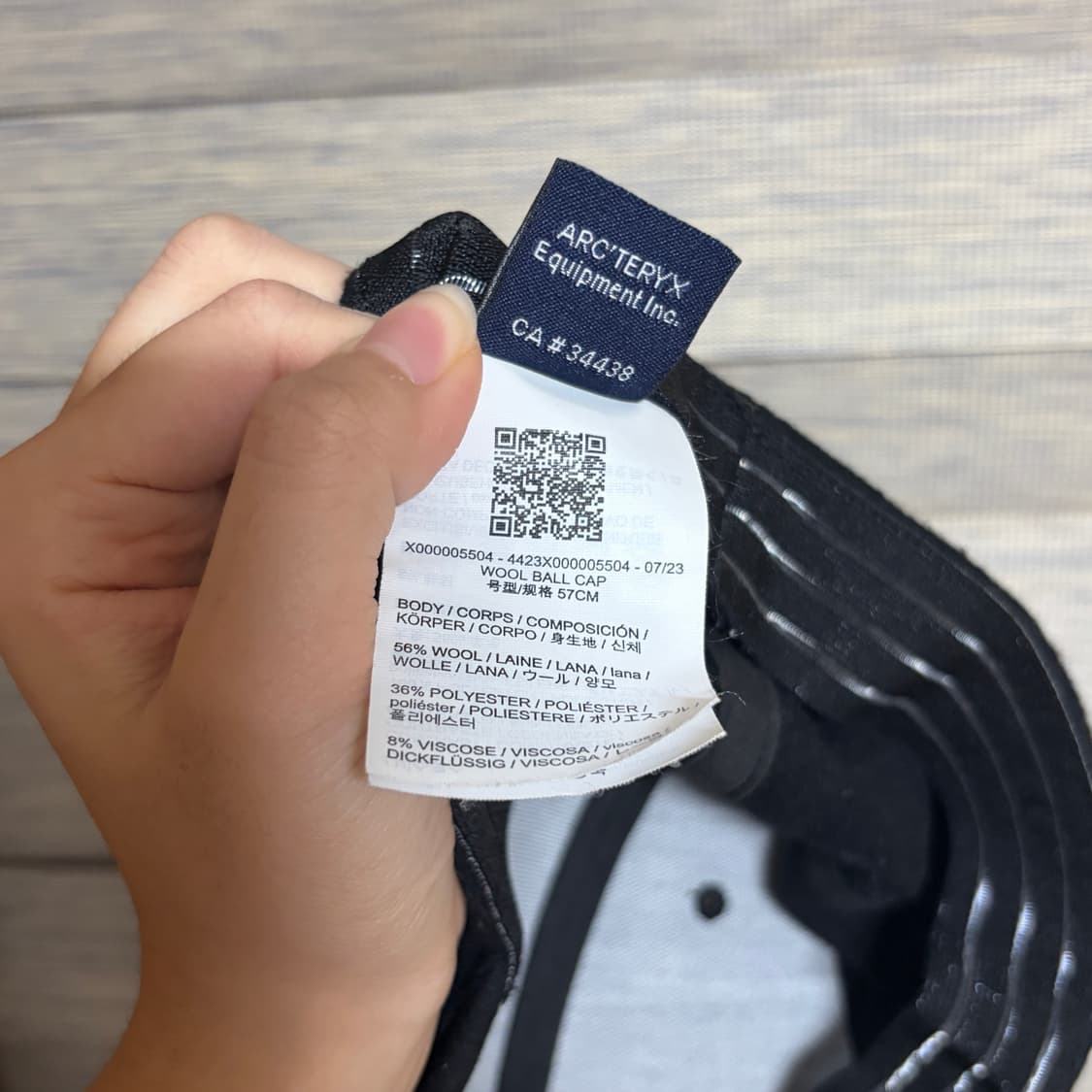 아크테릭스 울 볼캡 모자 상품이미지3