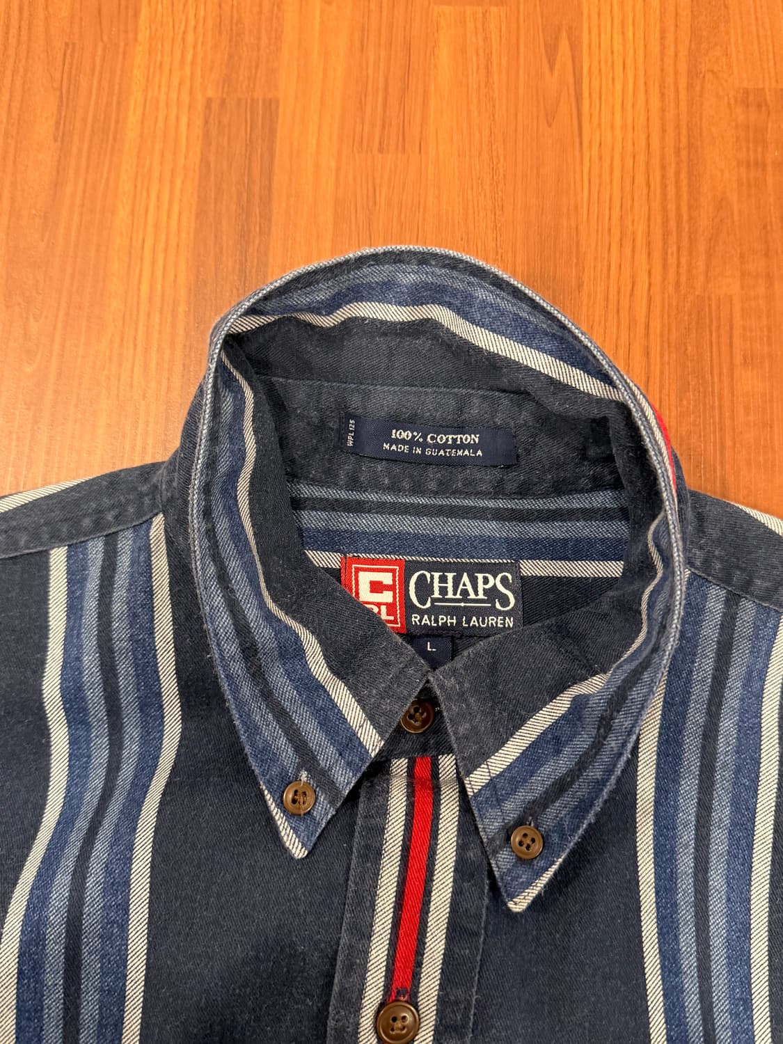 00s Chaps RL 챕스 랄프로렌 옥스퍼드 스트라이프 셔츠 상품이미지8