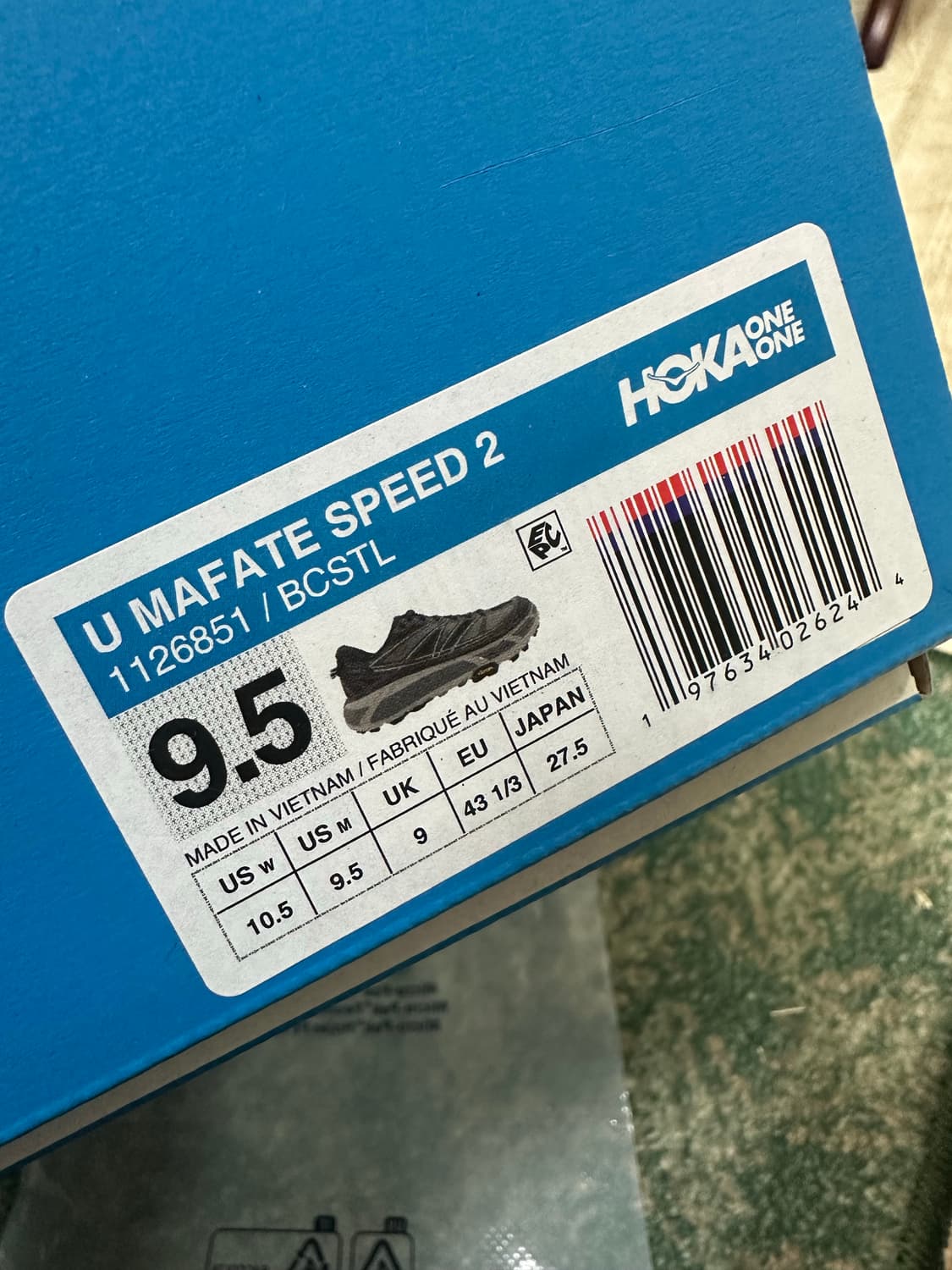 호카 마파테 스피드2 275size 팝니다 상품이미지3