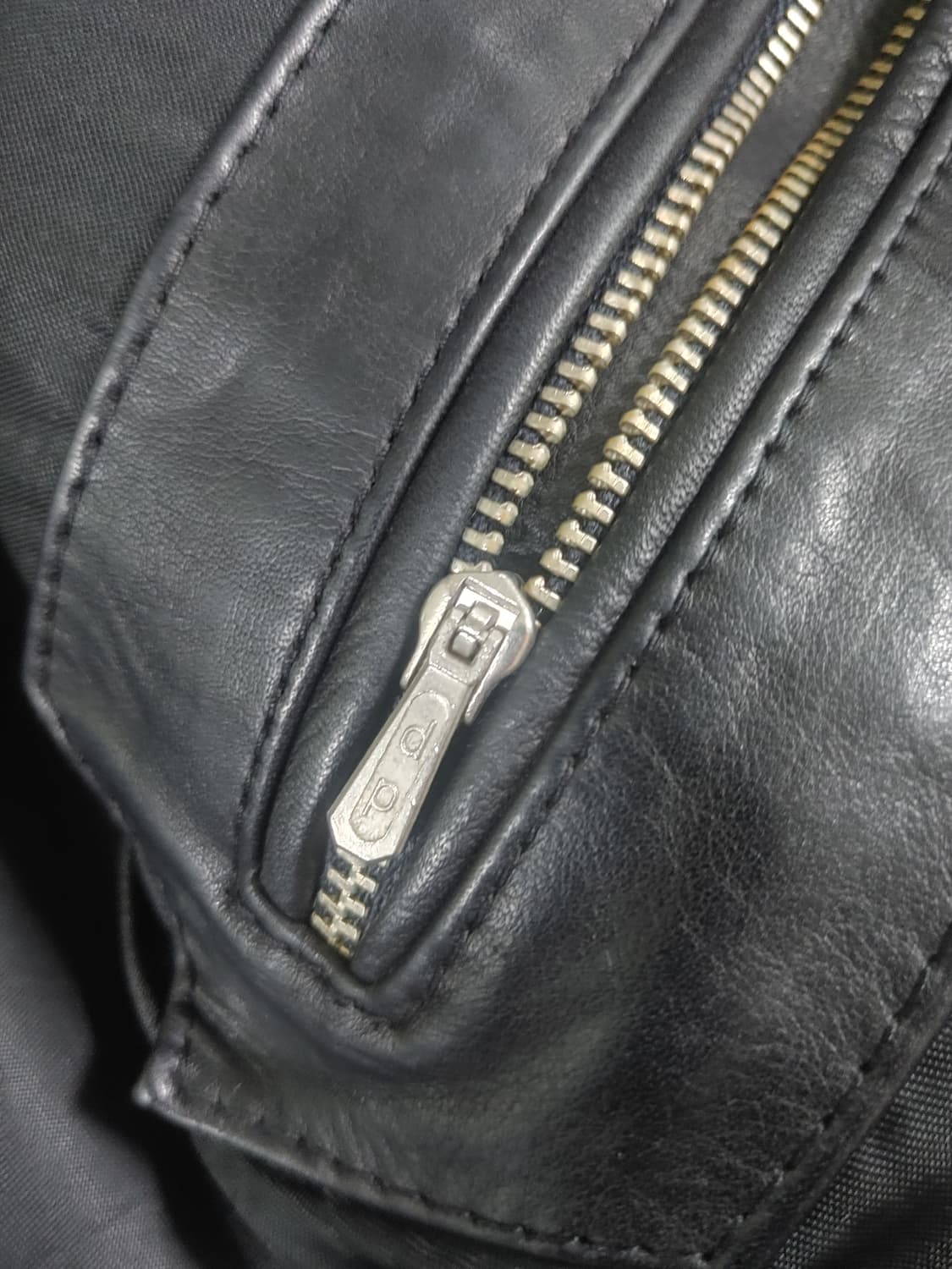 50s 스웨덴 모터사이클 레더자켓 상품이미지3