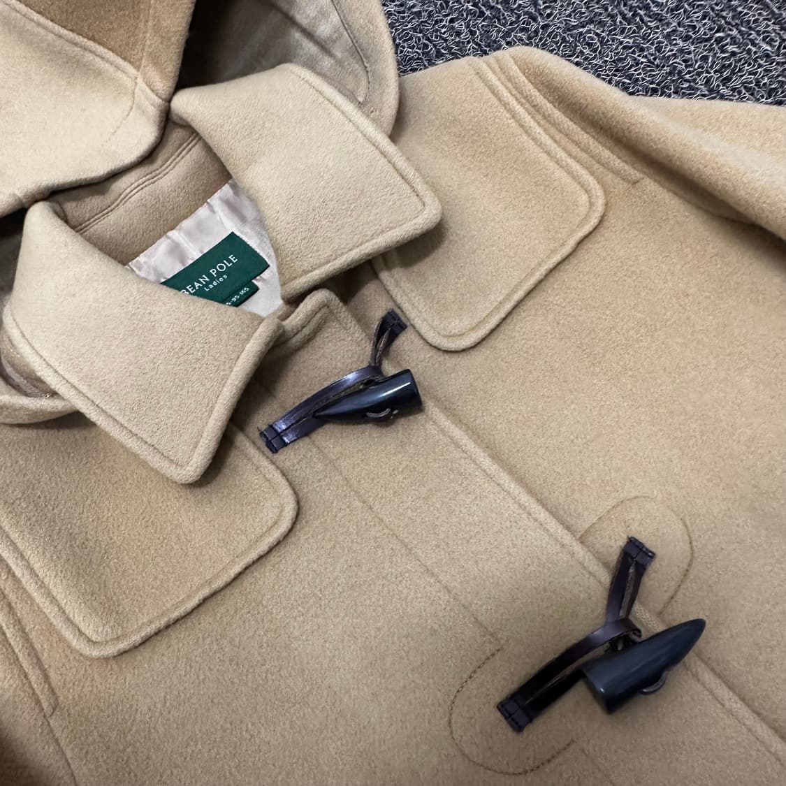 빈폴 여성 떡볶이 코트 베이지 85사이즈 상품이미지3