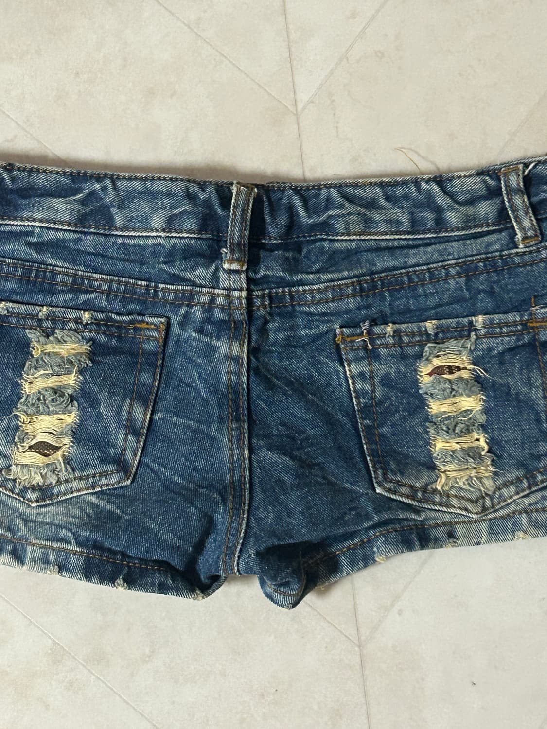 오네 갸루 로우라이즈 반바지 상품이미지2