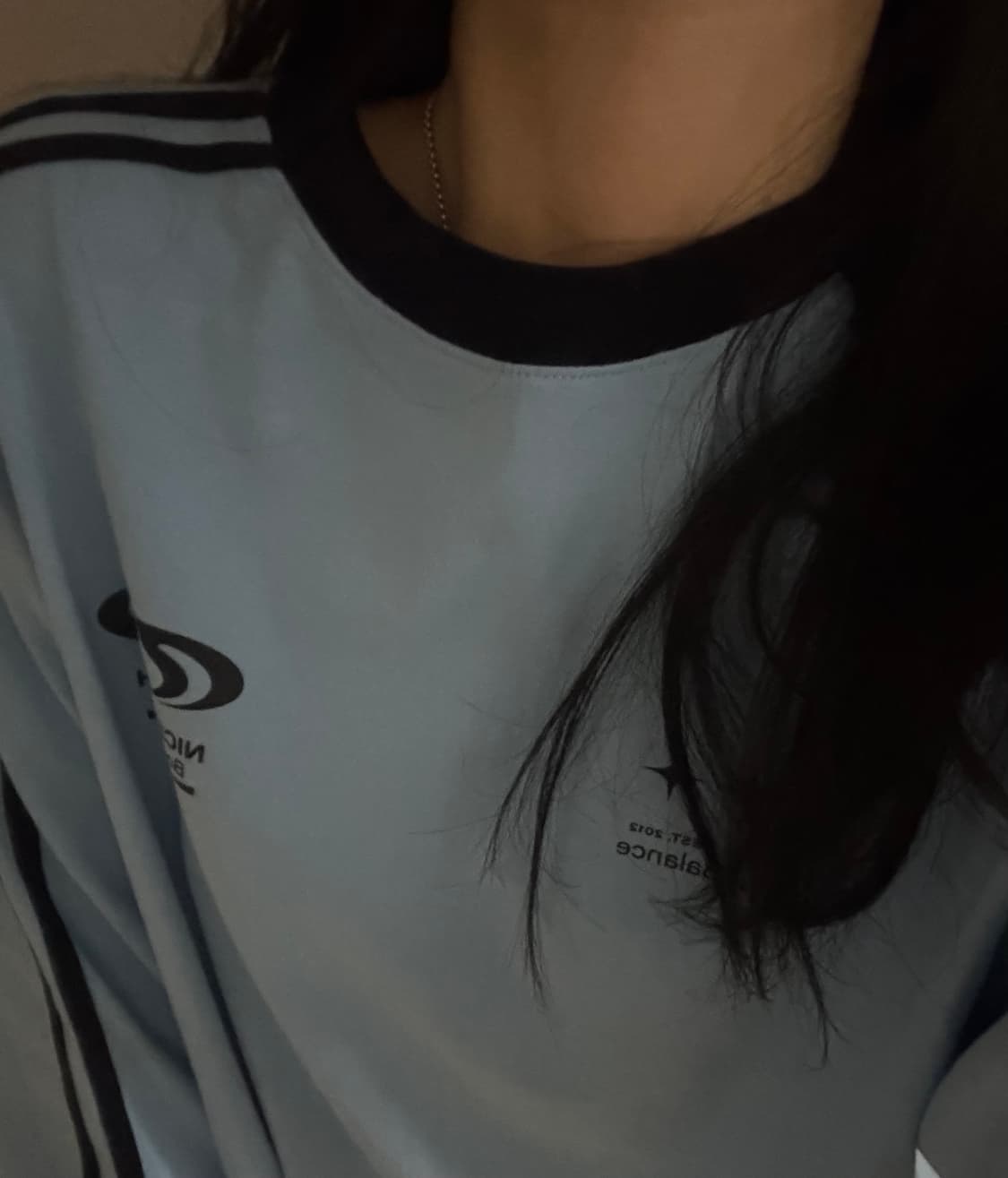 Football jersey long sleeve (sky blue) 상품이미지1