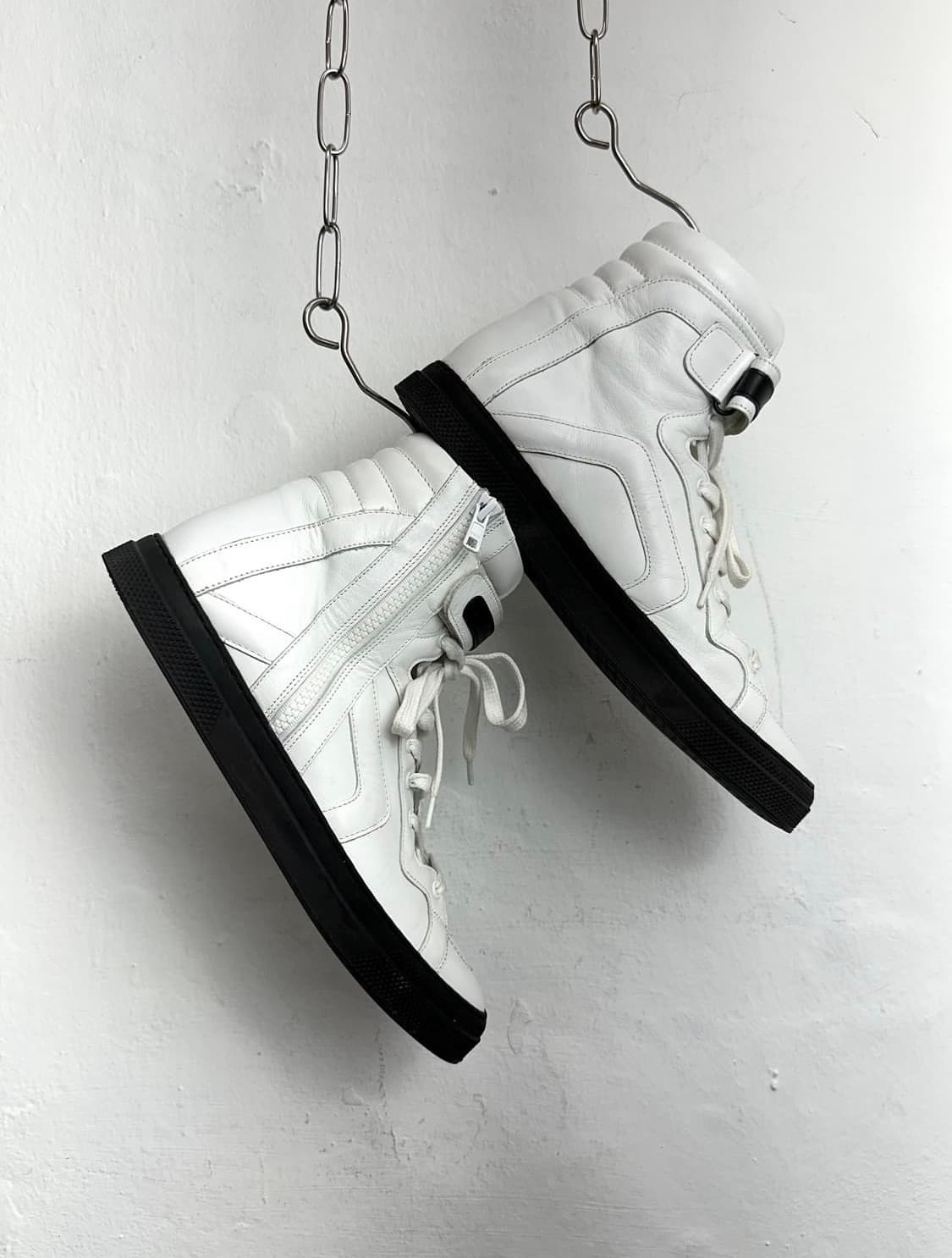Pierre Hardy Leather High-Top Sneakers 상품이미지3