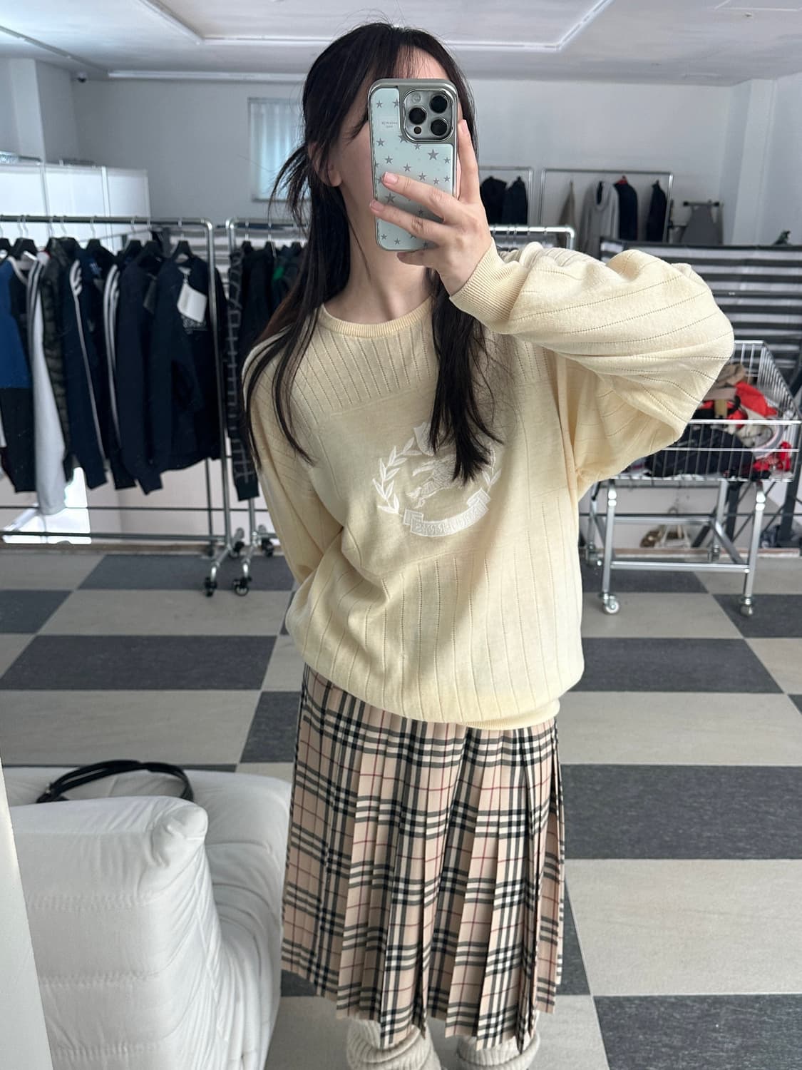 버버리 90s 빅로고 메리노울 니트  상품이미지2