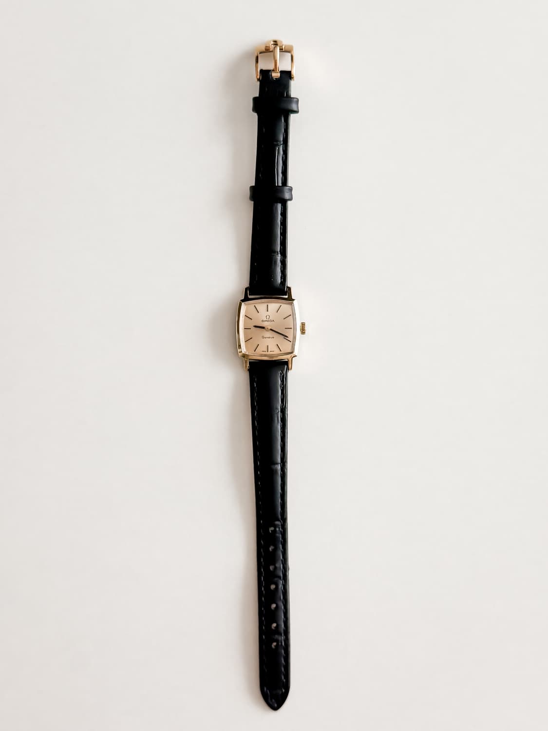 오메가 제네브 스퀘어 골드 수동 시계 상품이미지8