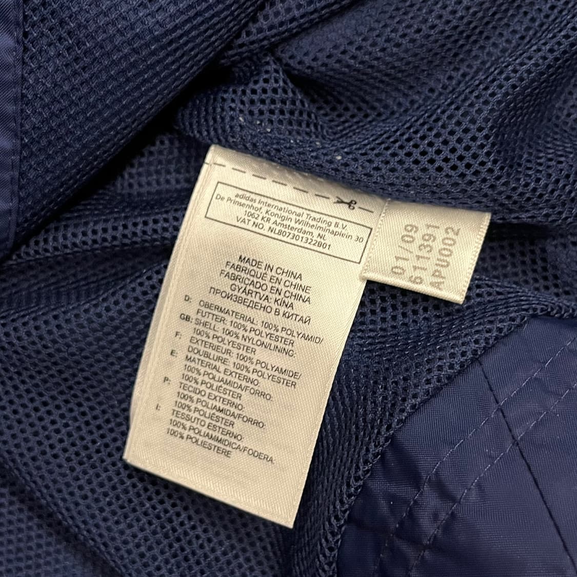 [정품/L] 아디다스 네이비 후드 바람막이 b14 상품이미지8