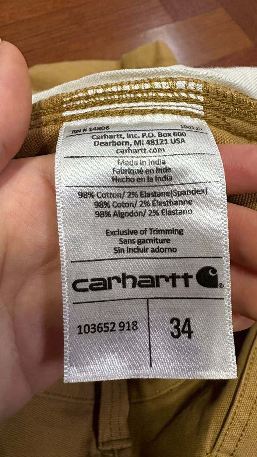 칼하트 더블니 반바지  상품이미지3
