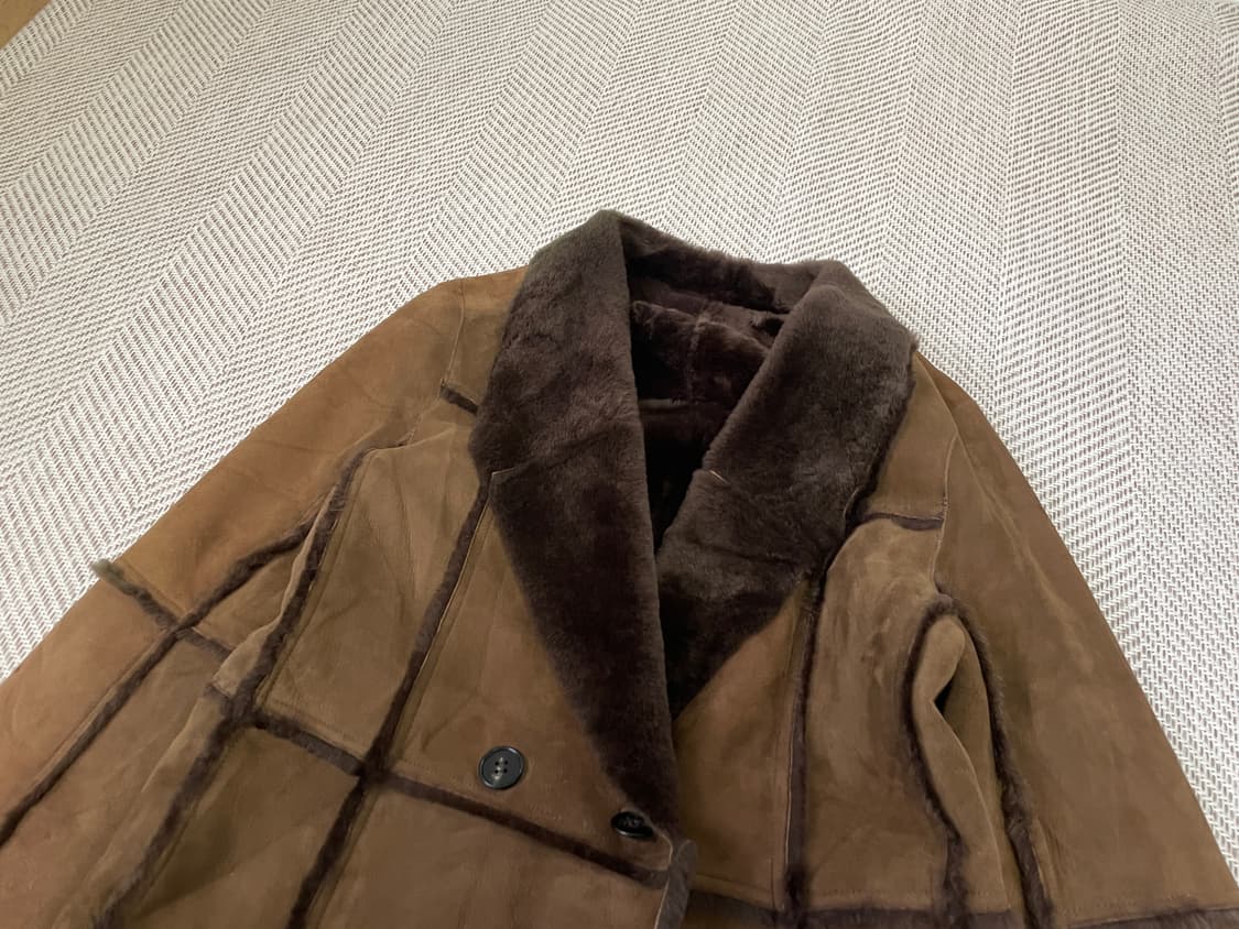 레킵 요시에 이나바 시어링 스웨이드 무스탕 코트 J03527 상품이미지2