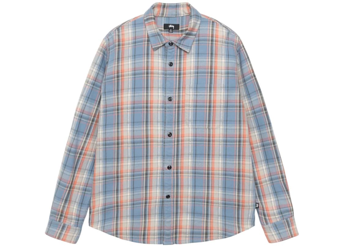 [S] Stussy 스투시 단 워시드 코튼 플레이드 셔츠 상품이미지1