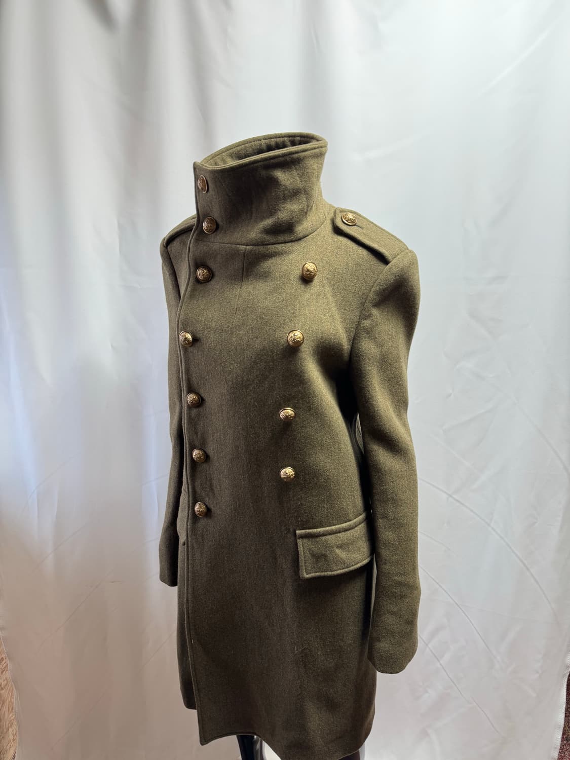 하이넥 발마칸 버튼 코트 상품이미지1