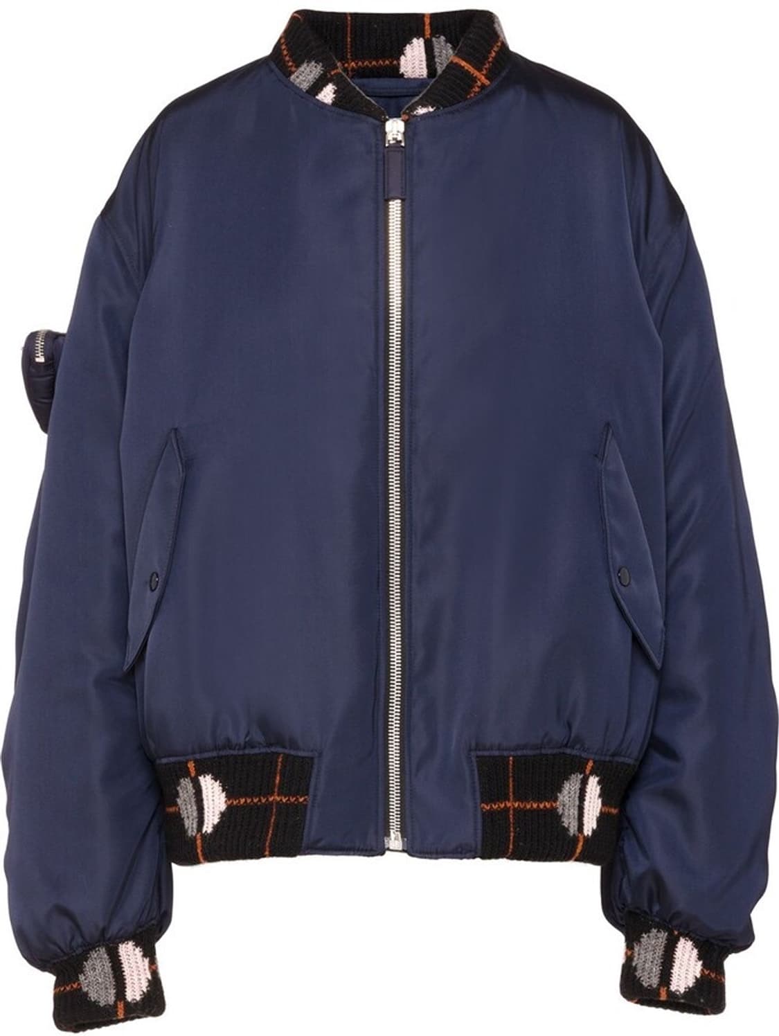 21fw 프라다 라프시몬스 리나일론 니트봄버 상품이미지1