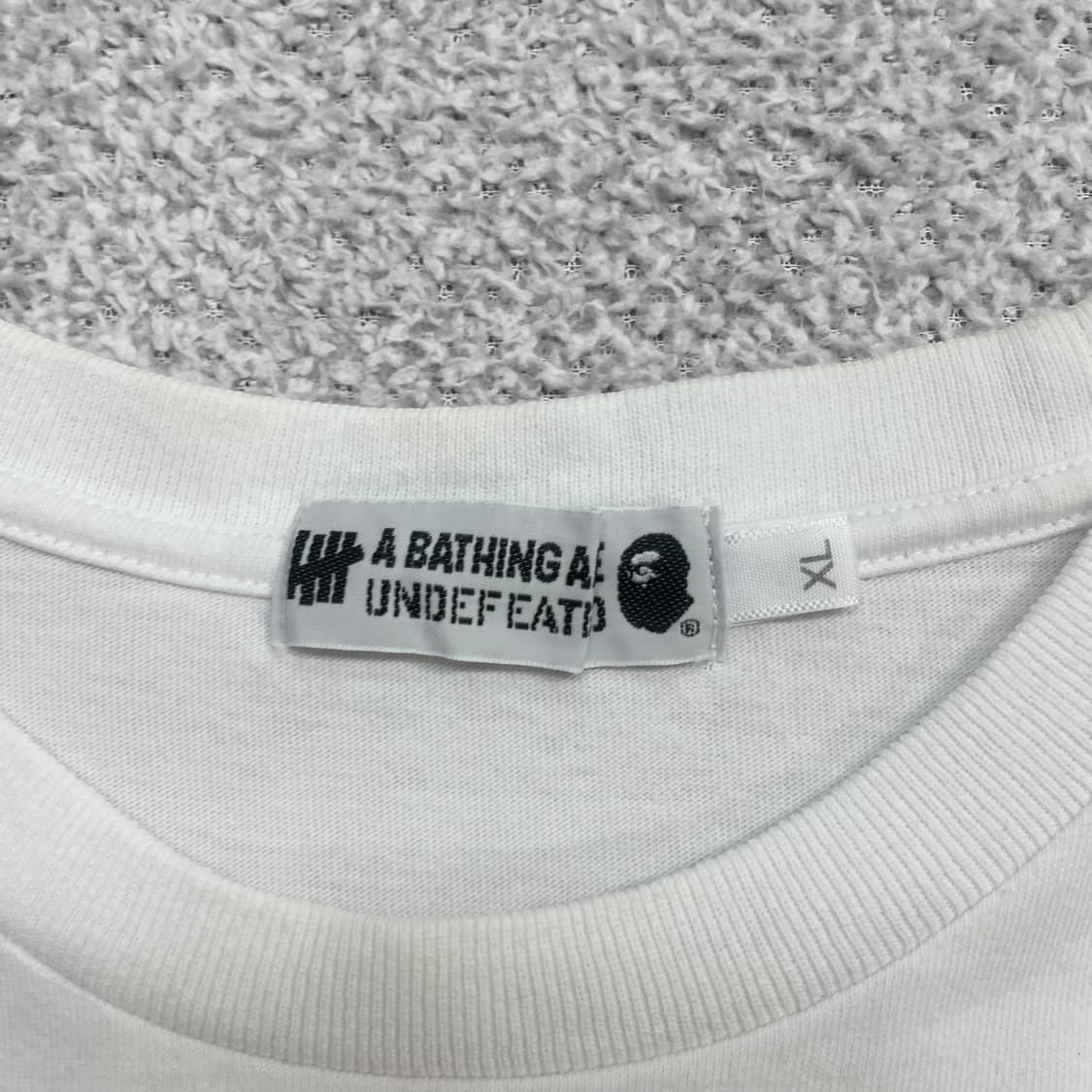 베이프 Bape x 언디핏 황계 사루 반팔 티셔츠 화이트 상품이미지6