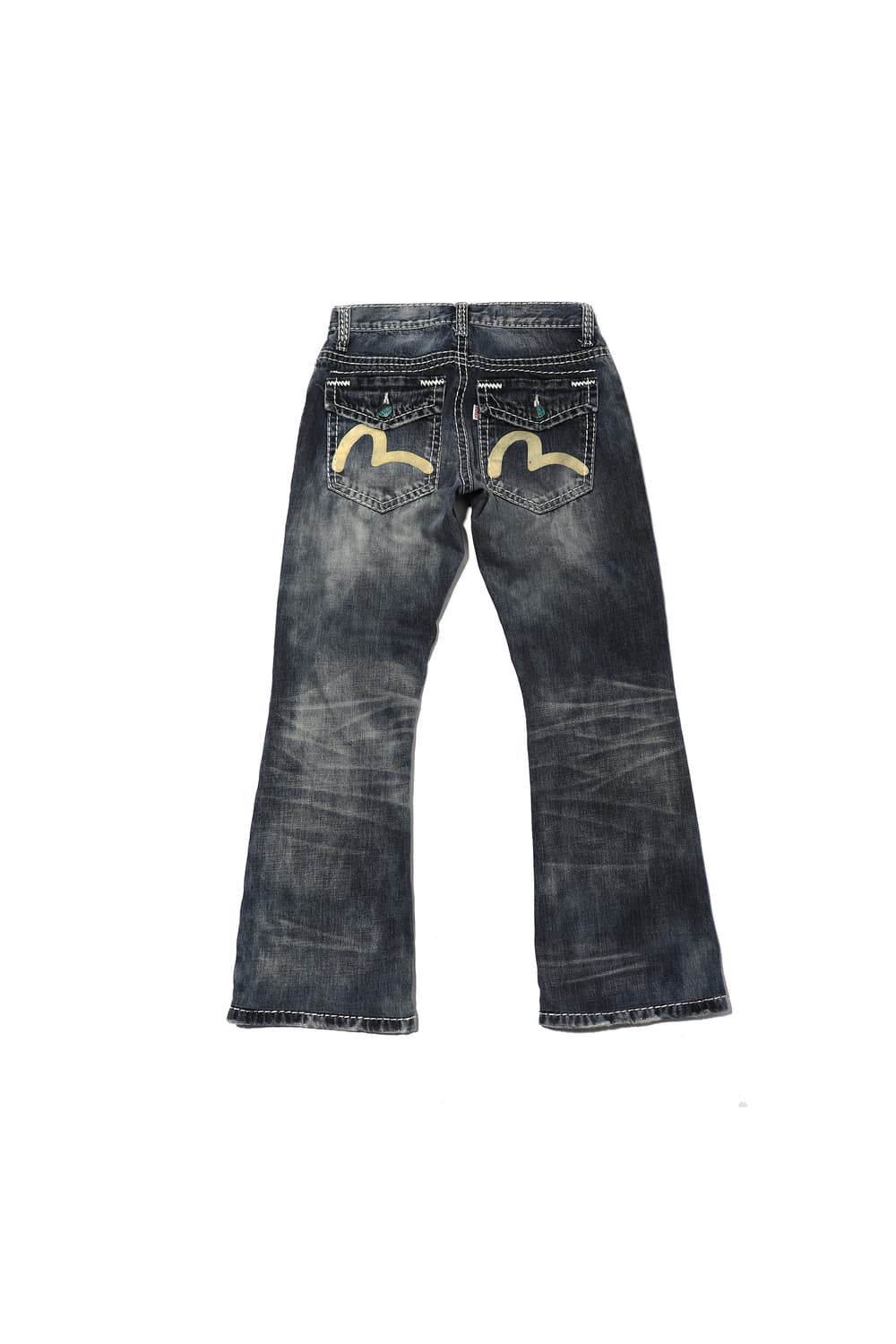 EVISU 데님 스티치 플레어 팬츠 women 26 상품이미지2